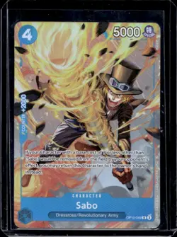 2025 One Piece Best Selection Sabo Alternate Art Rare #OP10-049 - Image 1
