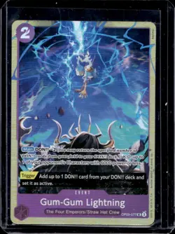 2024 One Piece Emperors in the New World Gum-Gum Lightning Uncommon #OP09-077 - Image 1