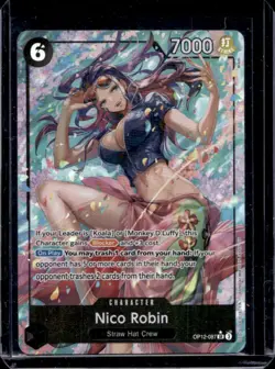 2025 One Piece Legacy of the Master Nico Robin Super Rare #OP12-087 - Image 1