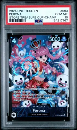 2024 ONE PIECE PROMOS STORE TREASURE CUP-CHAMP #093 PERONA PSA 10 - Image 1