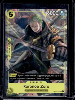 2024 One Piece 500 Years in the Future Roronoa Zoro Uncommon #OP07-113 - Image 1