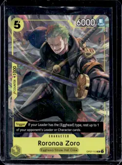 2024 One Piece 500 Years in the Future Roronoa Zoro Uncommon #OP07-113 - Image 1