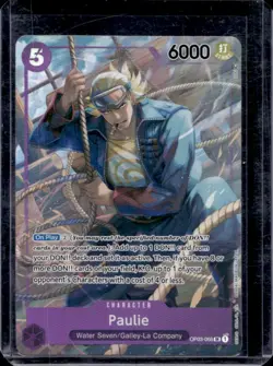 2023 One Piece Pillars of Strength Paulie Super Rare Alternate Art #OP03-066 - Image 1