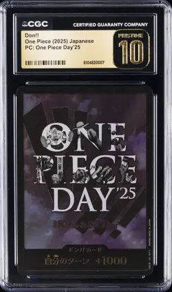 2025 ONE PIECE JAPANESE PC: ONE PIECE DAY'25 DON!! CGC 10 PRISTINE - Image 1