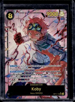 2025 One Piece A Fist of Divine Speed Koby Alternate Art #OP11-119 - Image 1
