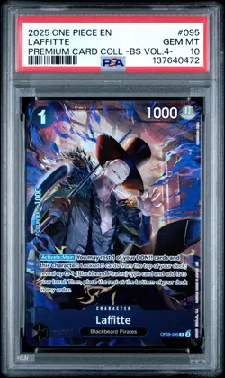 2025 ONE PIECE PREMIUM COLLECTION BEST SELECTION VOL.4 #095 LAFFITTE PSA 10 - Image 1