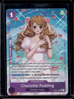 2025 One Piece A Fist of Divine Speed Charlotte Pudding Alternate Art #OP11-070 - Image 1