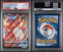 2020 POKEMON SWORD & SHIELD DARKNESS ABLAZE #020 FULL ART/CHARIZARD VMAX PSA 10 - Image 3