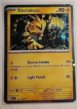 Electabuzz 125/165 Promo 151 Cosmos Holo Pokemon TCG NM - Image 1