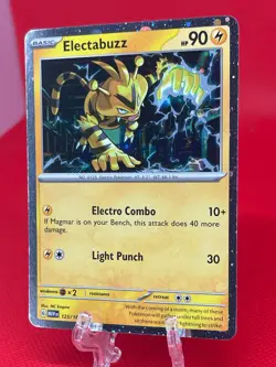 Pokemon TCG Electabuzz 125/165 151 RARE Pixelated Cosmos Holo Promo English NM - Image 2