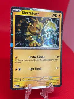 Pokemon TCG Electabuzz 125/165 151 RARE Pixelated Cosmos Holo Promo English NM - Image 3