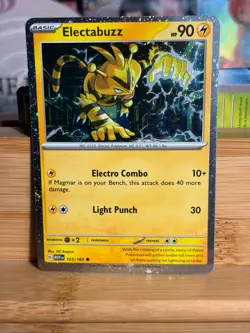 ELECTABUZZ 125/165 151 Scarlet&Violet Cosmos Holo Pokemon TCG Near Mint - Image 1