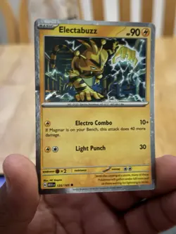 Electabuzz 125/165 HOLO COSMOS - POKEMON TCG Scarlet & Violet 151 MEW PROMO NM - Image 1