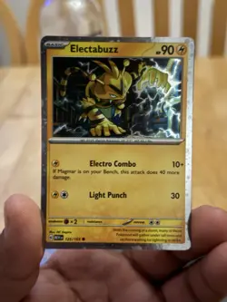 Electabuzz 125/165 HOLO COSMOS - POKEMON TCG Scarlet & Violet 151 MEW PROMO NM - Image 2