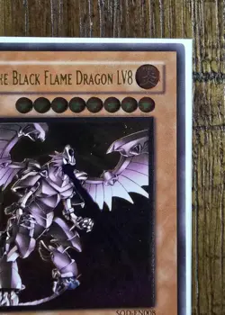 Horus the Black Flame Dragon LV8 SOD-EN008 Ultimate Rare 1st Edition - Image 3