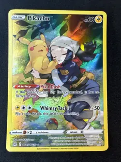 Pikachu TG05/TG30 Swsh11: Lost Origin Trainer Gallery Holo Pokemon - Image 1