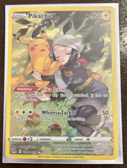 Pokemon Pikachu TG05/TG30 Swsh11: Lost Origin Trainer Gallery Holo - Image 1