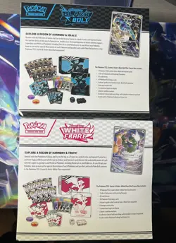 Pokemon TCG Black Bolt and White Flare Elite Trainer Box ETB Sealed lot of 2 - Image 3