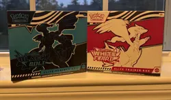 Pokemon TCG Black Bolt and White Flare Elite Trainer Box ETB Sealed lot of 2 - Image 1
