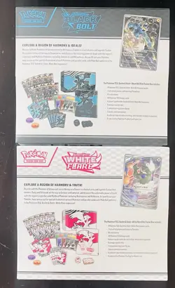 Pokemon TCG S&V Black Bolt & White Flare Sealed Elite Trainer Box ETB Lot Of 8 - Image 2