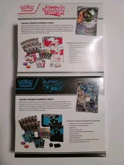 Pokemon TCG Black Bolt and White Flare Elite Trainer Box ETB Sealed lot of 2 - Image 3