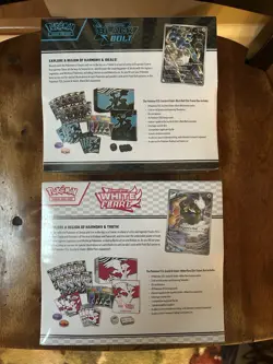 Pokemon TCG Black Bolt and White Flare Elite Trainer Box ETB Sealed lot of 2 - Image 2