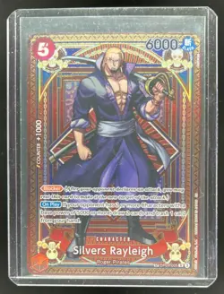 2025 One Piece A Fist of Divine Speed Silvers Rayleigh Special Cards #OP09-005 - Image 1
