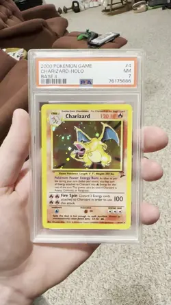 Charizard Base Set 2 PSA 7 Graded Pokemon Card Holo - Image 2
