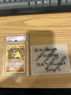 Charizard Base Set 2 PSA 7 Graded Pokemon Card Holo - Image 4
