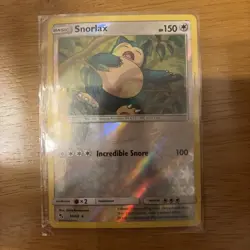 Snorlax Reverse Holo Foil - Hidden Fates 2019 50/68 - Near Mint Pokemon TCG Card - Image 1