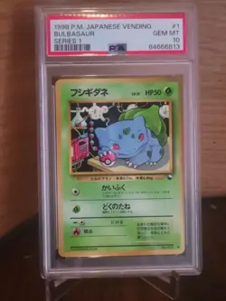 Bulbasaur Vending Machine Cards Series 1 PSA 10 - Image 1