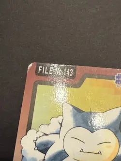 Pokemon Carddass Card Snorlax File No.143 Bandai Pocket Monsters 1997 Japan - Image 3