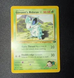 Giovanni's Nidoran F Gym Challenge 75/132 Common Pokemon Card - Image 1