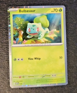 Bulbasaur Cosmos Holo Promo Card ( SVP046 151 Pokemon TCG Rare ) - Image 2