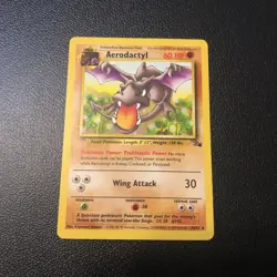 Aerodactyl 16/62 Fossil Rare Pokemon Card In Mint Condition Wotc TCG - Image 1