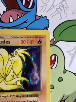 #2 Ninetales 12/102 SHADOWLESS Base Set 1999 Holo Rare WOTC Pokemon Card TCG LP - Image 5