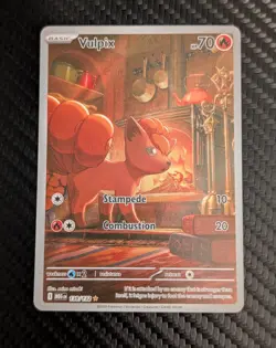 Vulpix 138/132 Me01: Mega Evolution Holo Pokemon Card NM Condition - Image 1