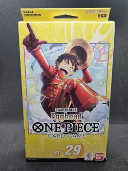 NEW ONE PIECE CARD GAME: EGGHEAD LUFFY STARTER DECK ST-29 TCG ENGLISH SEALED - Image 1