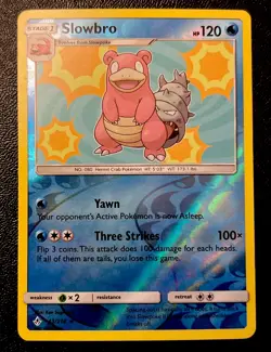 Slowbro 43/214 LP Reverse Holo Rare Adorable Smile Unbroken Bonds Pokemon Card! - Image 1