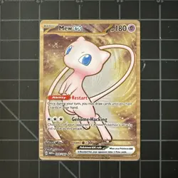 Pokemon TCG Mew ex - (151 Metal Card) 205/165 Sv: Scarlet & Violet 151 - Image 1