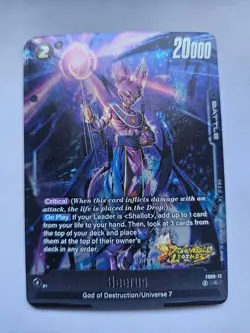 x4 Beerus FS09-13 Dragon Ball Legends Card - Image 2