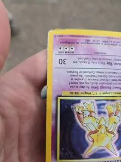 1999 Pokemon TCG Alakazam Base Set Holo Unlimited Rare Card 1/102 MP - Image 4