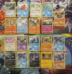 Pokemon Card Lot Holo Cosmos & McDonald Cards Fire Charmander Greninja Lapras - Image 1