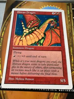 Shivan Dragon (The Duelist Magazine) Oversize Cards Regular - Image 1