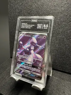 Pokemon 2017 Mewtwo GX Full Art Holo Card 72/73 Shining Legends - Image 3