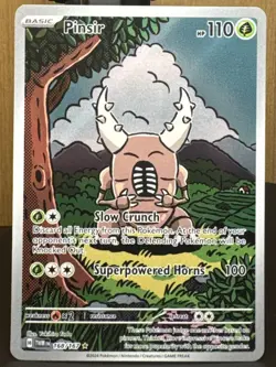 Pokemon TCG Pinsir 168/167 Sv06 Twilight Masquerade Illustration Rare Holo Card - Image 1