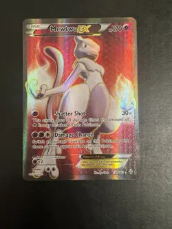 Pokemon Mewtwo-EX TCG Full Art Ultra Rare Holo Card Breakthrough 158/162 nm - Image 1