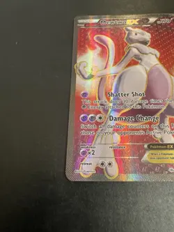 Pokemon Mewtwo-EX TCG Full Art Ultra Rare Holo Card Breakthrough 158/162 nm - Image 3
