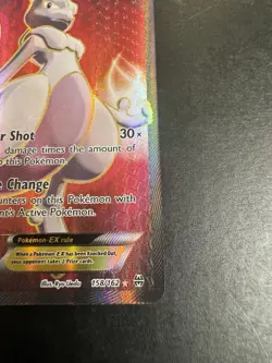 Pokemon Mewtwo-EX TCG Full Art Ultra Rare Holo Card Breakthrough 158/162 nm - Image 4