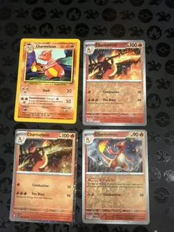 4 Pokemon TCG Cards Featuring Charmeleon Near Mint Fast Shipping - Image 1